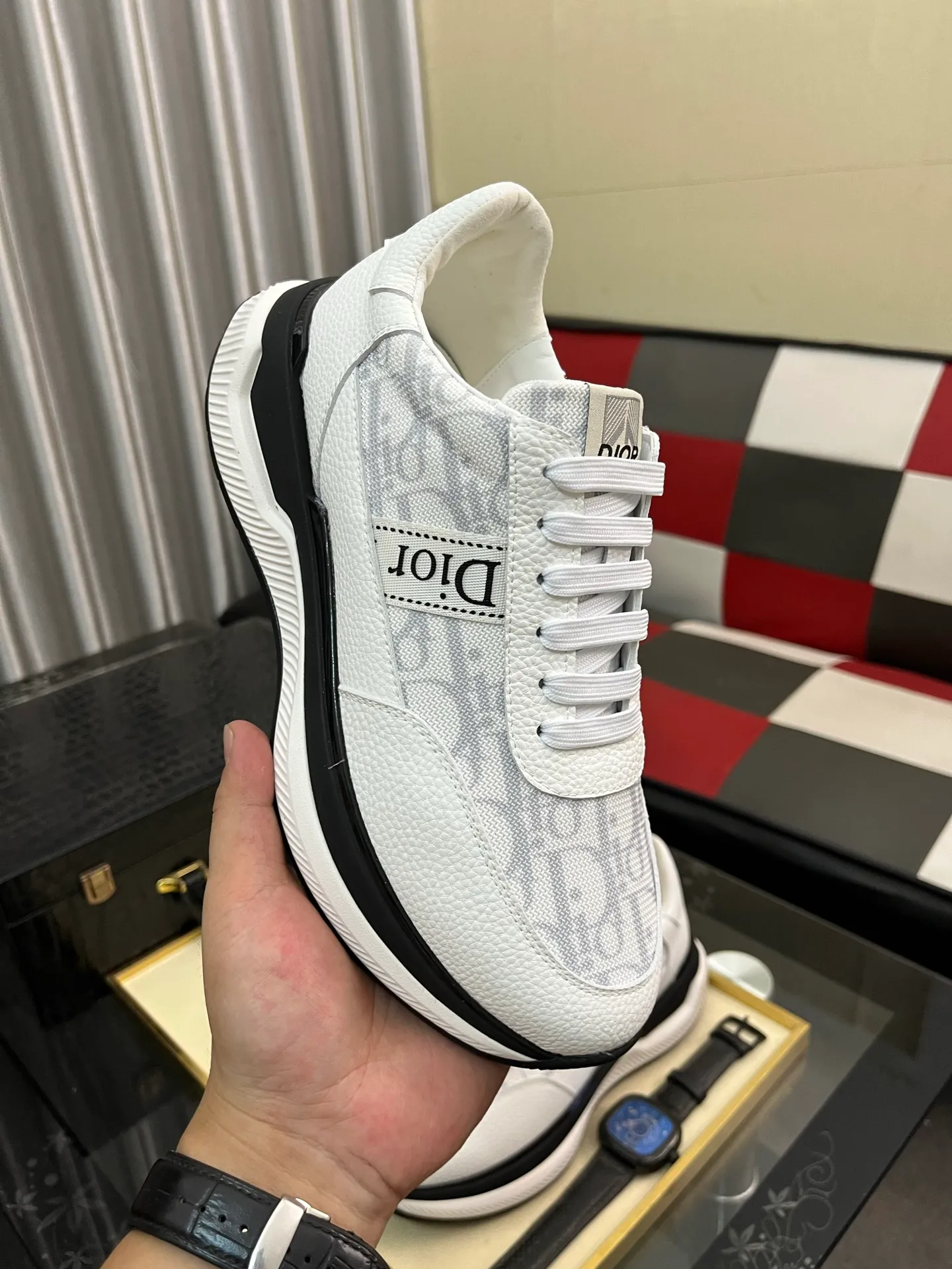 Men's Men's Shoes 💰438⌚️⌚️"Dior DIOR*" latest hot style casual shoes, top brand [seduce] luxury~purchase, top~quality. [Strong] The upper is made of imported breathable cowhide with material ➕ breathable sheepskin feet (•) and fine workmanship. Code number: 38-443️⃣Colors available